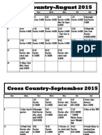 XC Calendar