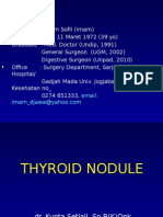 Dr. Imam Sofii Profile and Thyroid Nodule Overview