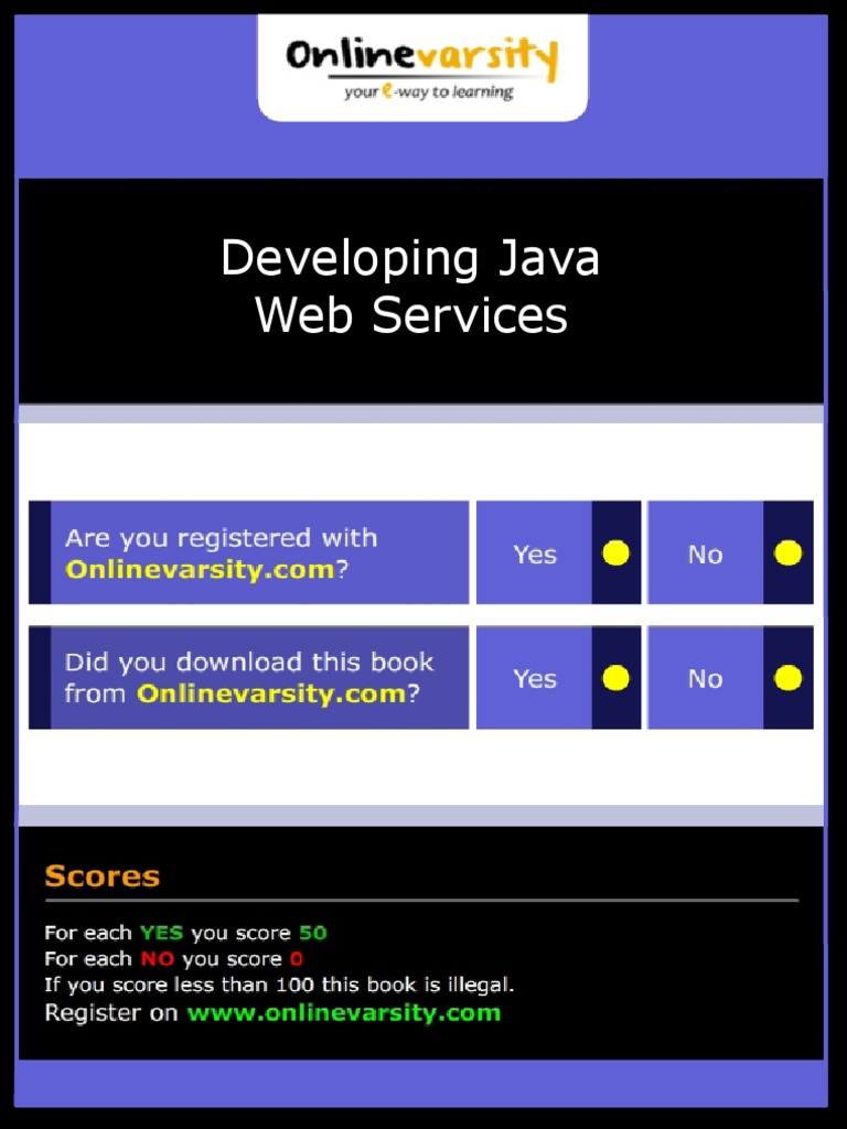 Developing Java Web Services - INTL | PDF | Web Service | Soap