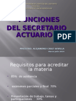 Funciones Del Secretario Actuario 2014 Completo