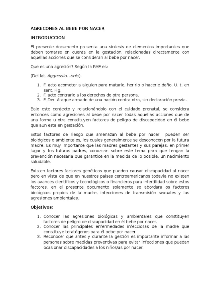 Agrecones Al Bebe Por Nacer El Embarazo Infeccion Transmitida Sexualmente