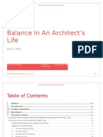 Balance In An Architect’s Life