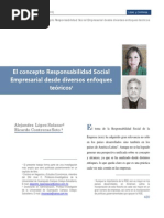 El Concepto de RSE Desde Diversos Enfoques Teóricos 2010