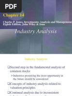 Industry Analysis: Charles P. Jones, Investments: Analysis and Management, Eighth Edition, John Wiley & Sons