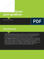 Descripciones Petrográficas