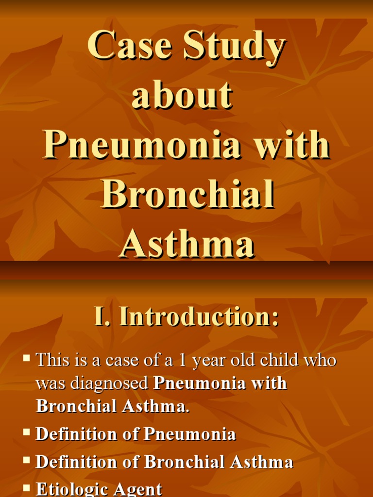 Aspiration pneumonia case study scribd