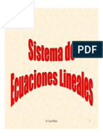 Sistema de Ecuaciones Lineales