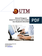 Manual Pengguna Sistem ETawaran EDaftar UTM