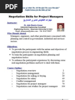 Negotiation Skills For Project Managers