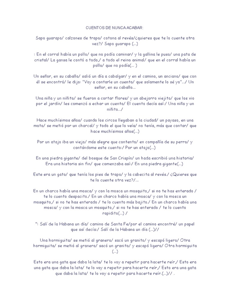 Cuentos De Nunca Acaba scribd