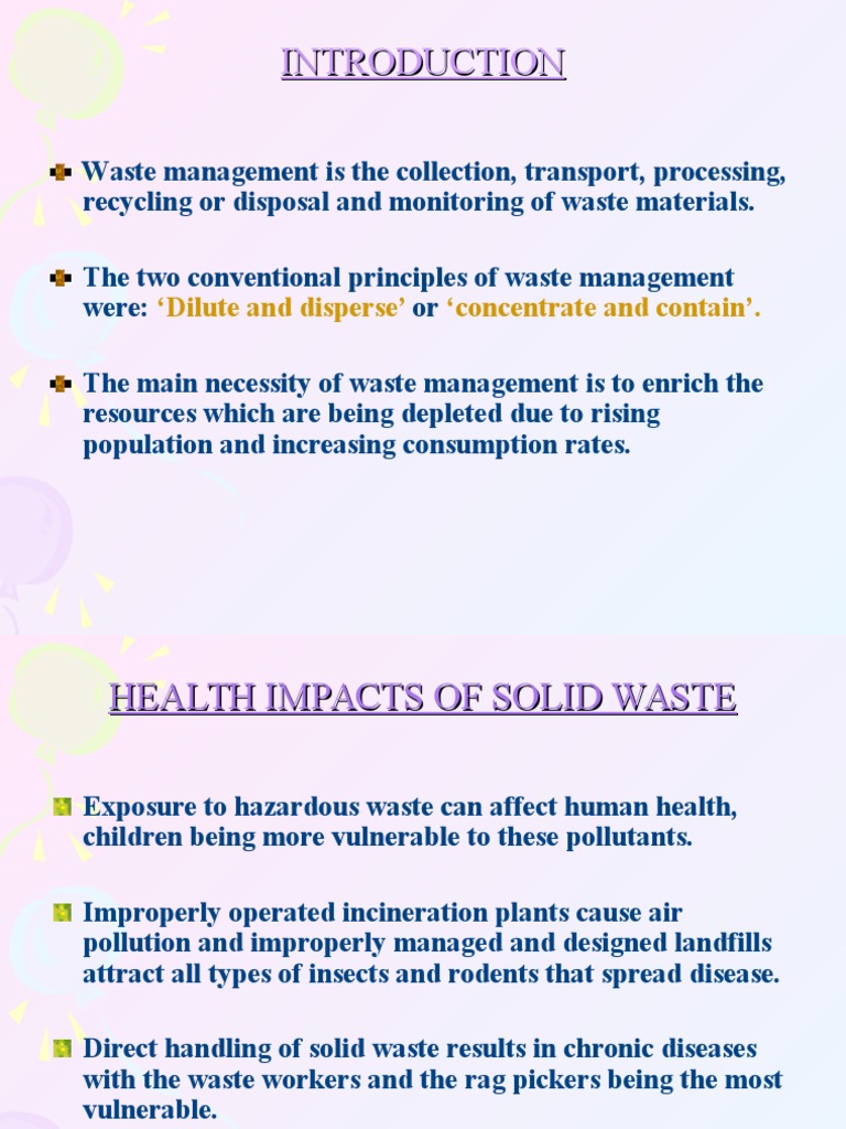 Solid Waste Management | PDF