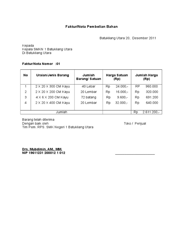Bagaimana Cara Membuat Faktur Pembelian