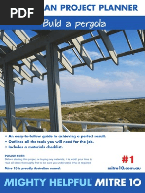Build a Pergola. Mitre 10