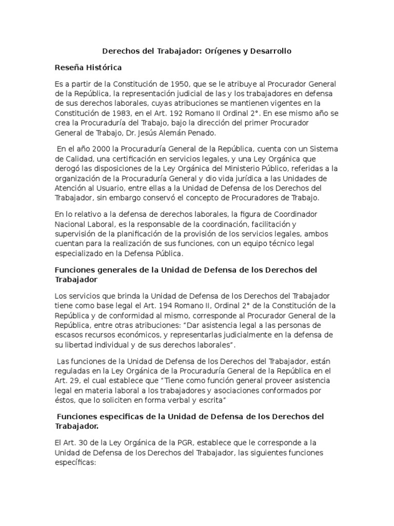 Derechos Del Trabajador | PDF | Derecho laboral | Salario