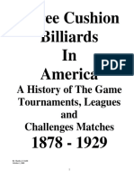 History of Billiards 1878-1929