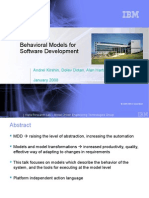 Behavioral Models For Software Development