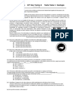 1º Teste Geologia PDF