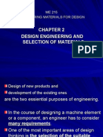 Design Engineering and Selection of Materials