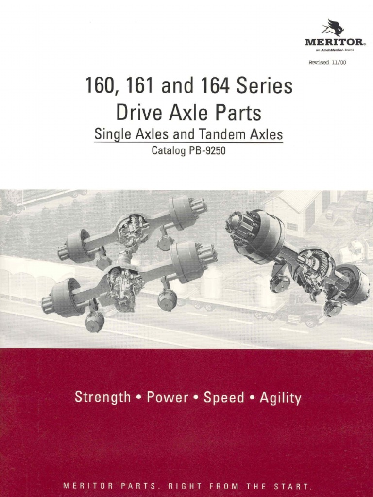 160 Drive Axle Meritor Diferenciales | PDF | Axle | Gear