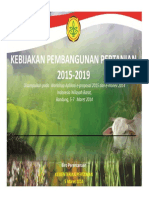 Kebijakan Pembangunan Pertanian 2015-2019 PDF