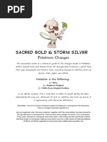 Pokemon Changes (Sacred Gold Storm Silver)