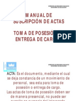 Manuale Actas de Pesesion de Cargo