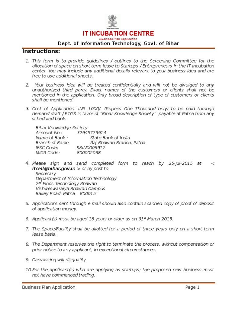 Boi Job Application Form, Application Form Startups Business Plan Format Final Mentorship Advertising, Boi Job Application Form