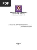 o Ser Humano No Ambiente Profissional