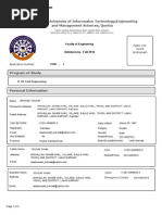 Admission Form