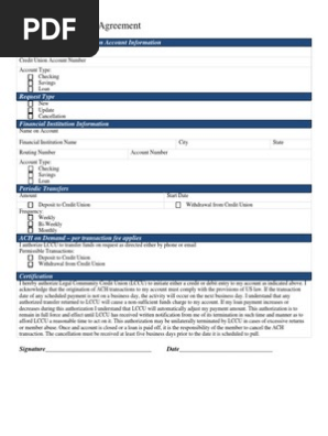 ACH Authorization Agreement