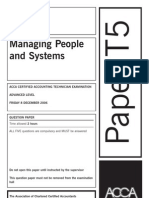 Managing People and Systems