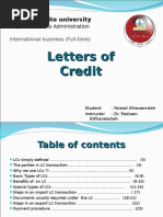 Letters of Credit