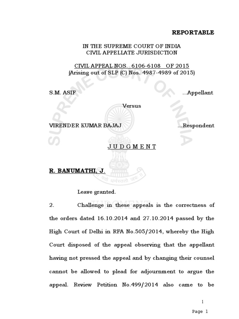 Order XII Rule 6 CPC Judgment On Admission Lawsuit Appeal