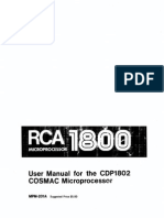 Rca 1802 User Manual 1976