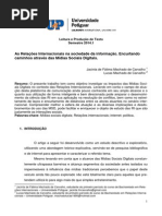 ARTIGO - Os Impactos das Mídias Sociais Digitais no contexto das Relações Internacionais
