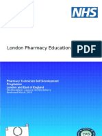 London Pharmacy Education & Training: Pharmacy Technician Self Development Programme London and East of England