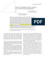 Jackson Et Al. 2009. Reporting Practices in Confirmatory Factor Analysis An Overview and Some Recommendations