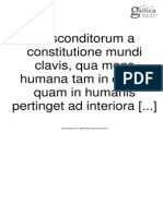 Absconditorum A Constitutione Mundi Clavis (1646) — Giljem Postel.