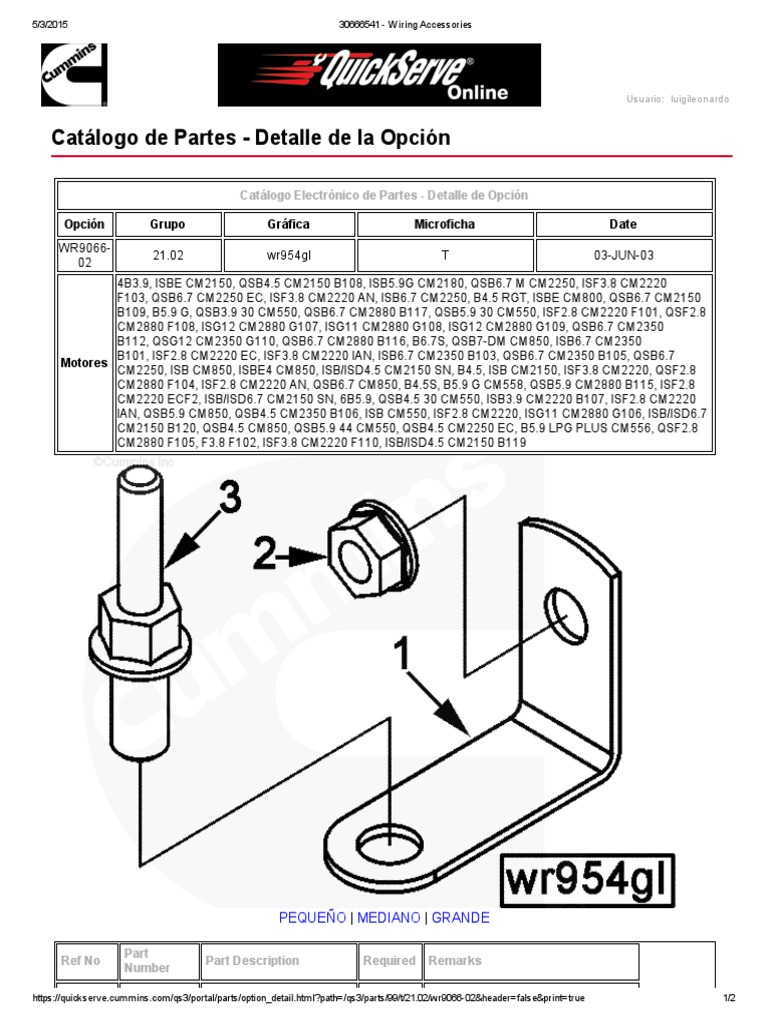 Cummins Cpl 2304 4bt1
