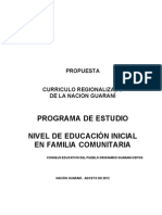 Curriculo Regionalizado-Nación Guaraní