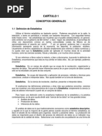 Definiciones Generales de Terminologia Estadistica