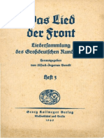 Alfred-Ingemar Berndt - Das Lied Der Front - Liedersammlung Des Großdeutschen Rundfunks - Heft 3 1940