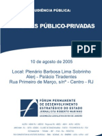 Parcerias Publico Privadas - 2005
