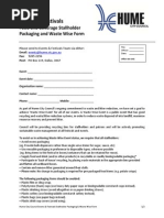 Waste Wise Form PDF