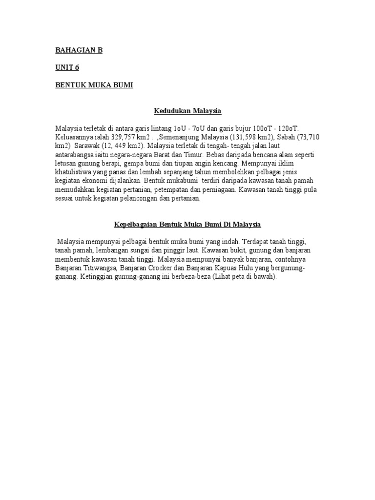 Konsep Bentuk Muka Bumi - englshdaba