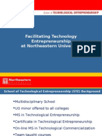 Facilitating Technology Entrepreneurship at Northeastern University