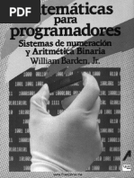 Matemáticas Para Programadores Sistemas de Numeración y Aritmética Binaria