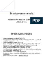 Breakeven Analysis