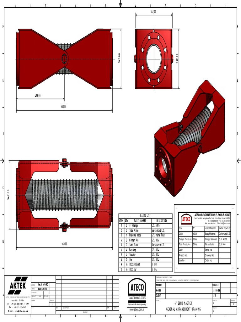 6'' Bend Master General Arrangement | PDF | Sports & Recreation