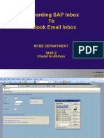 Forwarding SAP Inbox To Outlook Email Inbox: Mtbe Department Shift 2 Khalaf Al-Shihan